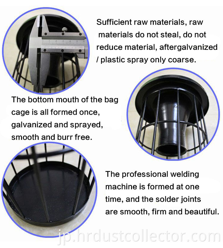 Details of the bag cage